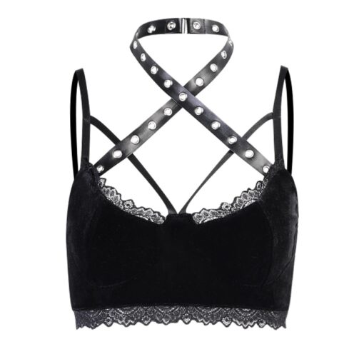 Sexy Gothic Style Trim Cami Top 6