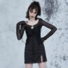 Sexy Casual Bodycon Gothic Dress  4