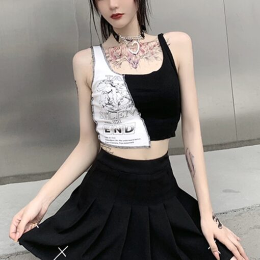 Gothic Edgy Crop Top 3