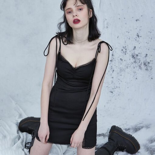 Sexy Casual Bodycon Gothic Dress  2