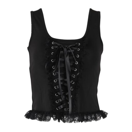 Gothic Grunge Vintage Lace Cami Top 6