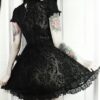 Vintage Lace Gothic Mesh Dress 3