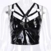 Gothic PU Leather Cami Top 4