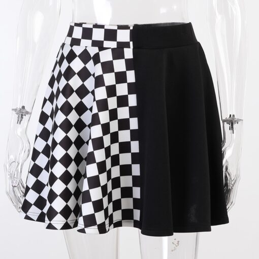 Gothic Plaid Unique Style Mini Skirt 4