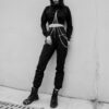 Casual Gothic Punk Grunge With Chain Pants  2