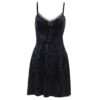 Black Party Gothic Lace Pleated Dress 5