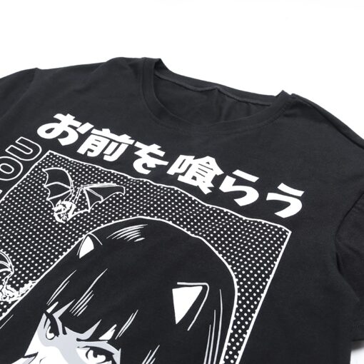 Harajuku Gothic Printed Oversize T-Shirt 5