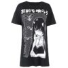 Harajuku Gothic Printed Oversize T-Shirt 4