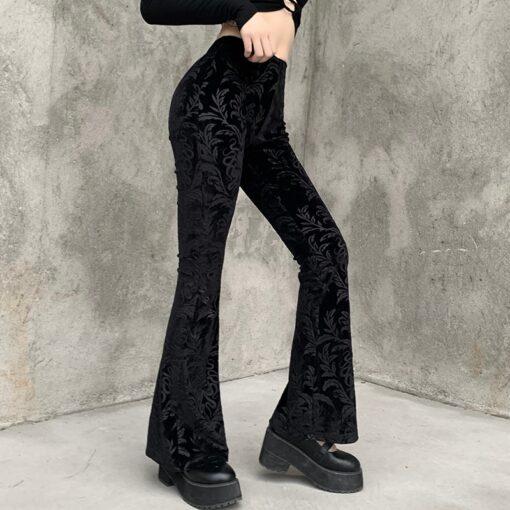 Streetwear Gothic Flared Pant 4