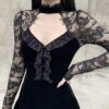 Elegant Vintage Gothic Velvet Dress 1