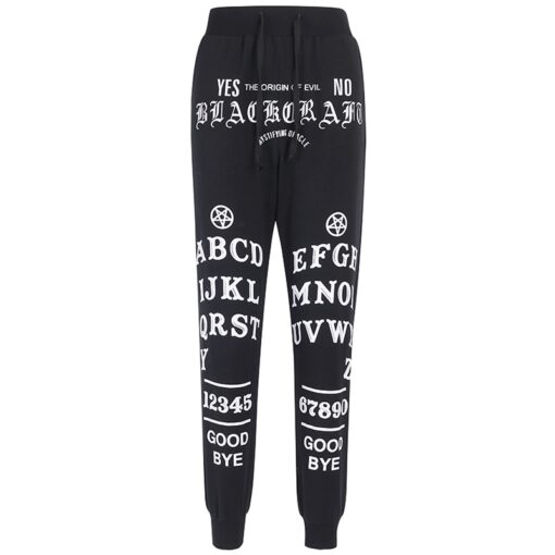 Streetwear Letter Printed Gothic Pant 4