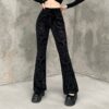 Streetwear Gothic Flared Pant 1