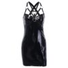 Enigmatic Sexy Leather Bodycon Gothic Dress 5