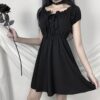 Casual Off Shoulder Gothic Dress 2