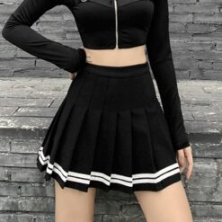 Gothic Streetwear School Girl Style Skirt (Many Color) 2