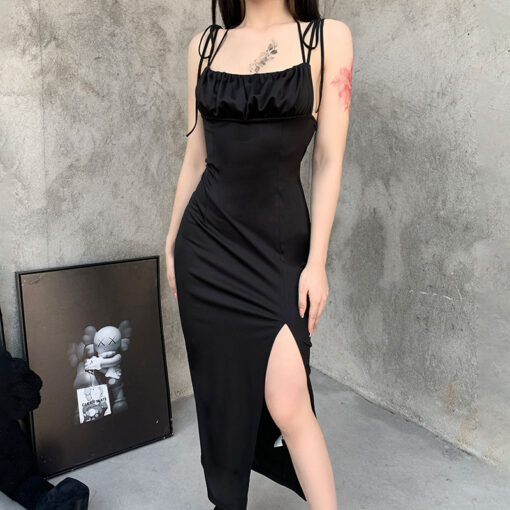 Elegant Sexy Bodycon Clubwear Gothic Dress  1