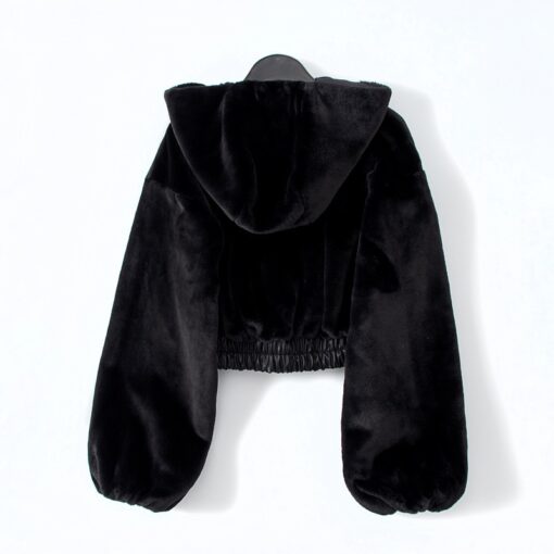 Gothic Zip Up High Waist Long Sleeve Top Overcoat  5