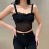 Aesthetic Sexy Floral Mesh Camisole Top 8