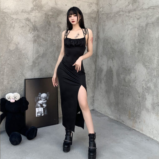 Elegant Sexy Bodycon Clubwear Gothic Dress  2