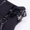 Gothic High Waist Zipper Iron Chain Short Skirt  6