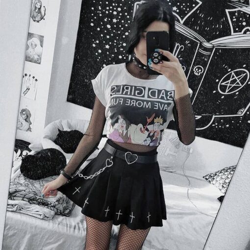 Gothic High Waist Mini Skirt 10