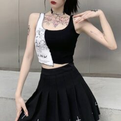 Gothic Edgy Crop Top 2