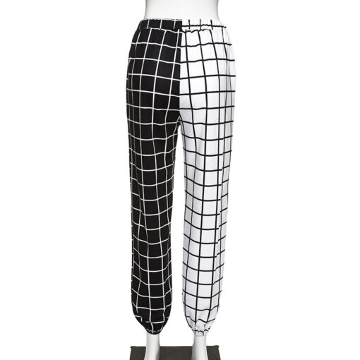 Checkerboard Style Plaid Gothic Cargo Pant 4