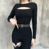 Long Sleeve Gothic Sexy Top 8