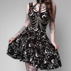 Sexy Moon Star Gothic Dress  1