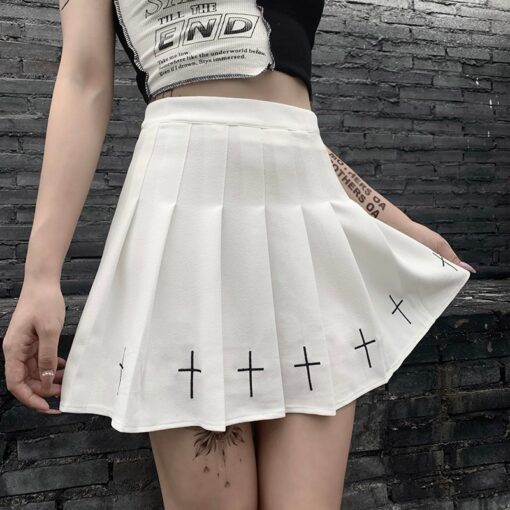 Gothic High Waist Mini Skirt 6