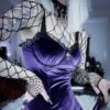 Pastel Goth Gothic Vintage Velvet Dress  1