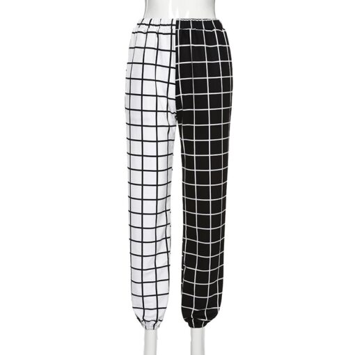 Checkerboard Style Plaid Gothic Cargo Pant 3