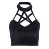 Gothic Pentagram Bandage Hallow Out Cami Top  5